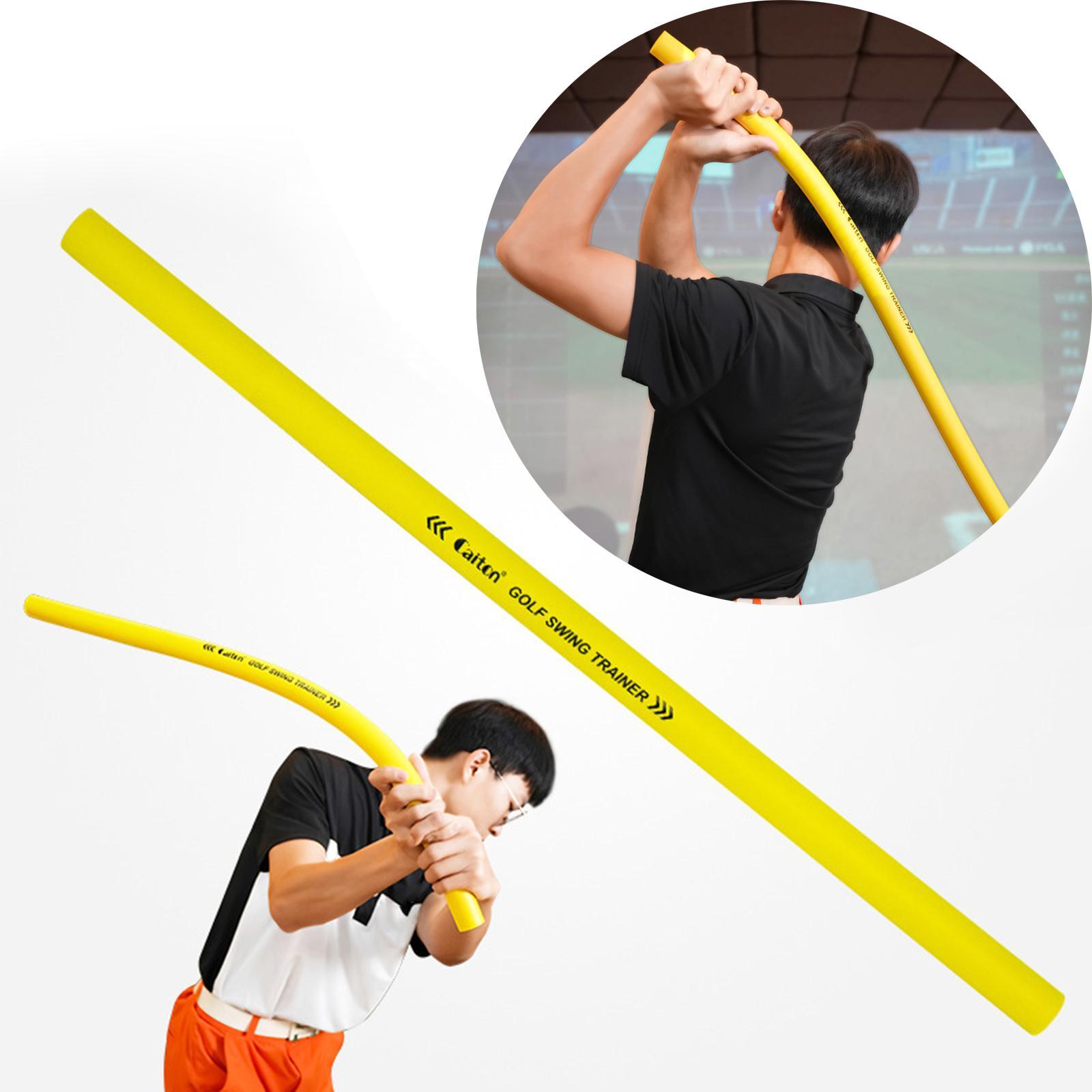 Lightweight Golf Swing Trainer Aid Practice Comfortable Grip Warm up Stick