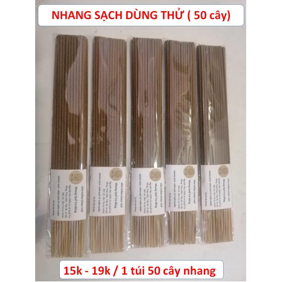 Túi 50 cây Nhang Quế Trà Bồng - NHANG SẠCH 100 % MÓN QUÀ TỪ THIÊN NHIÊN