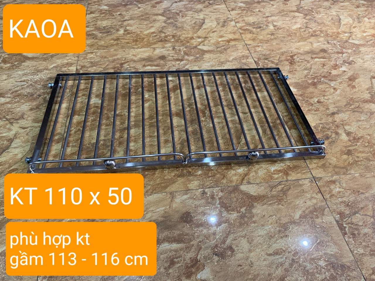 GIÁ GẦM BẾP , KỆ ĐỂ ĐỒ NHÀ BẾP INOX 304 . kt 110 x 50 cm