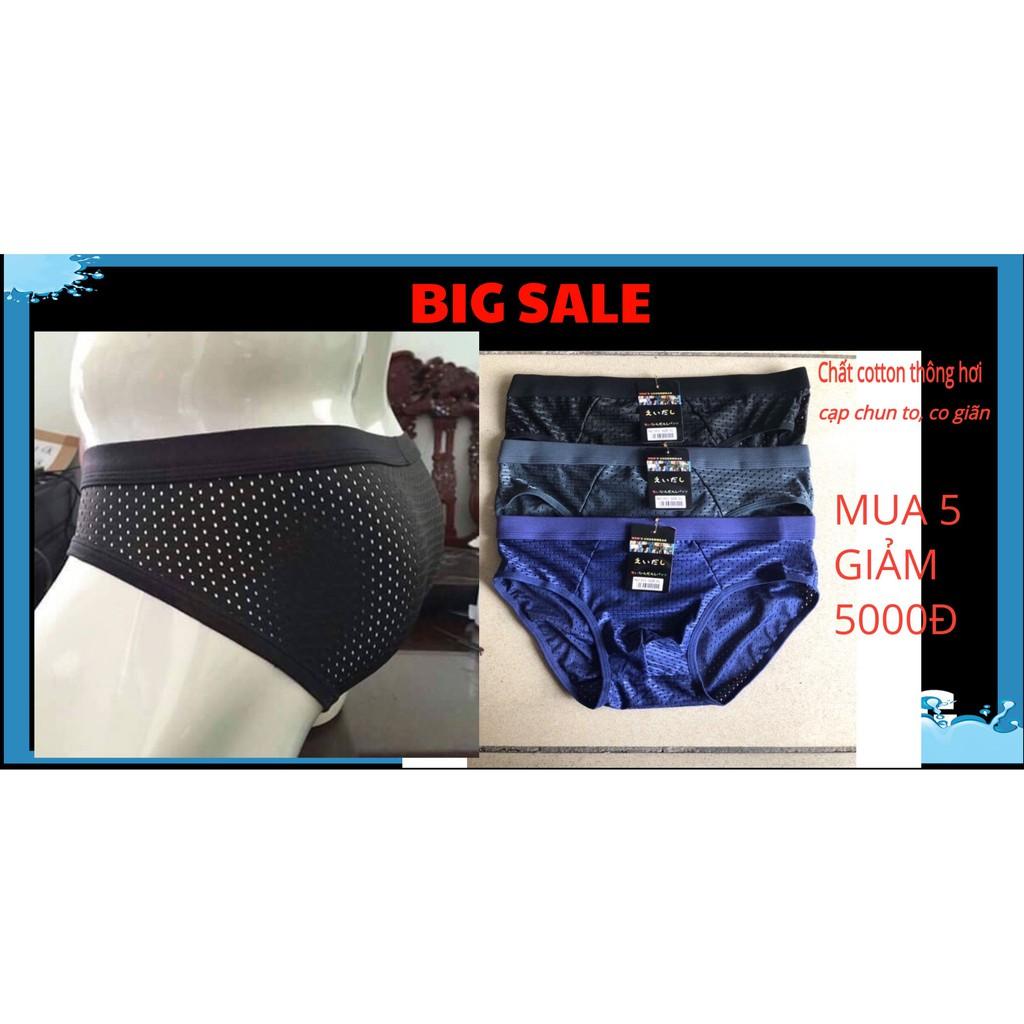 Quần sịp nam chéo  Freeship từ 50k   combo hộp 4 quần lót nam chéo thông hơi, thoáng mát.