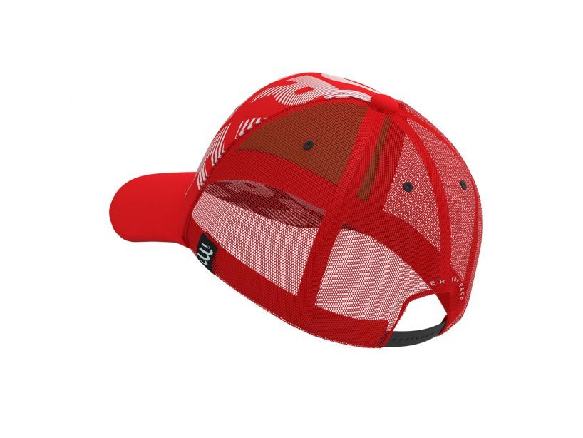 Mũ Chạy Bộ Compres Trucker Cap - Red/White