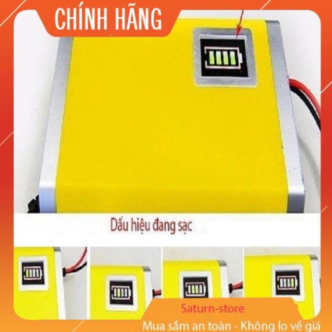 Bộ sạc bình acquy 12V 2A thông minh tự ngắt khi đầy chống ngược cực sạc được cả bình khô bình nước