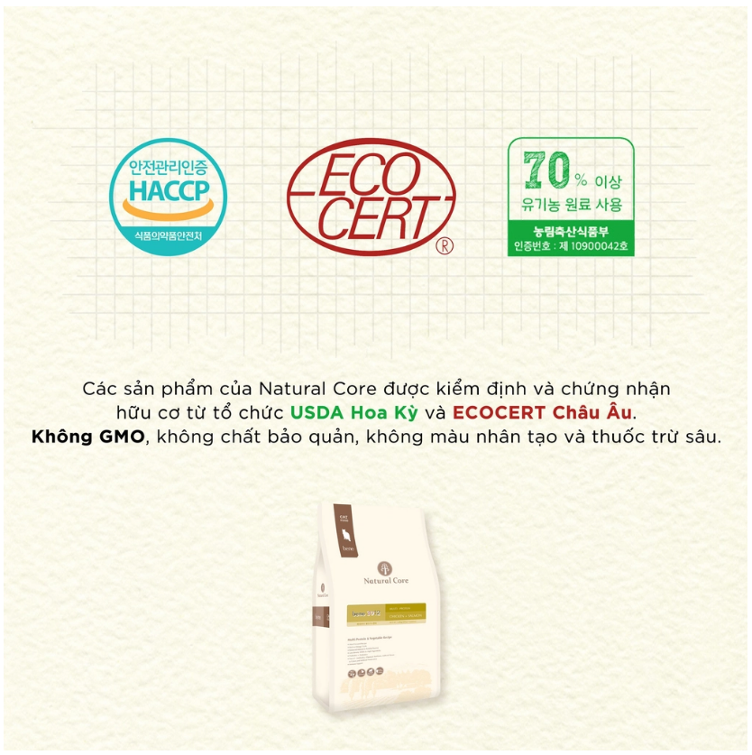 Hạt Cho Mèo Natural Core Vị Thịt Gà & Cá Hồi - 1.5kg