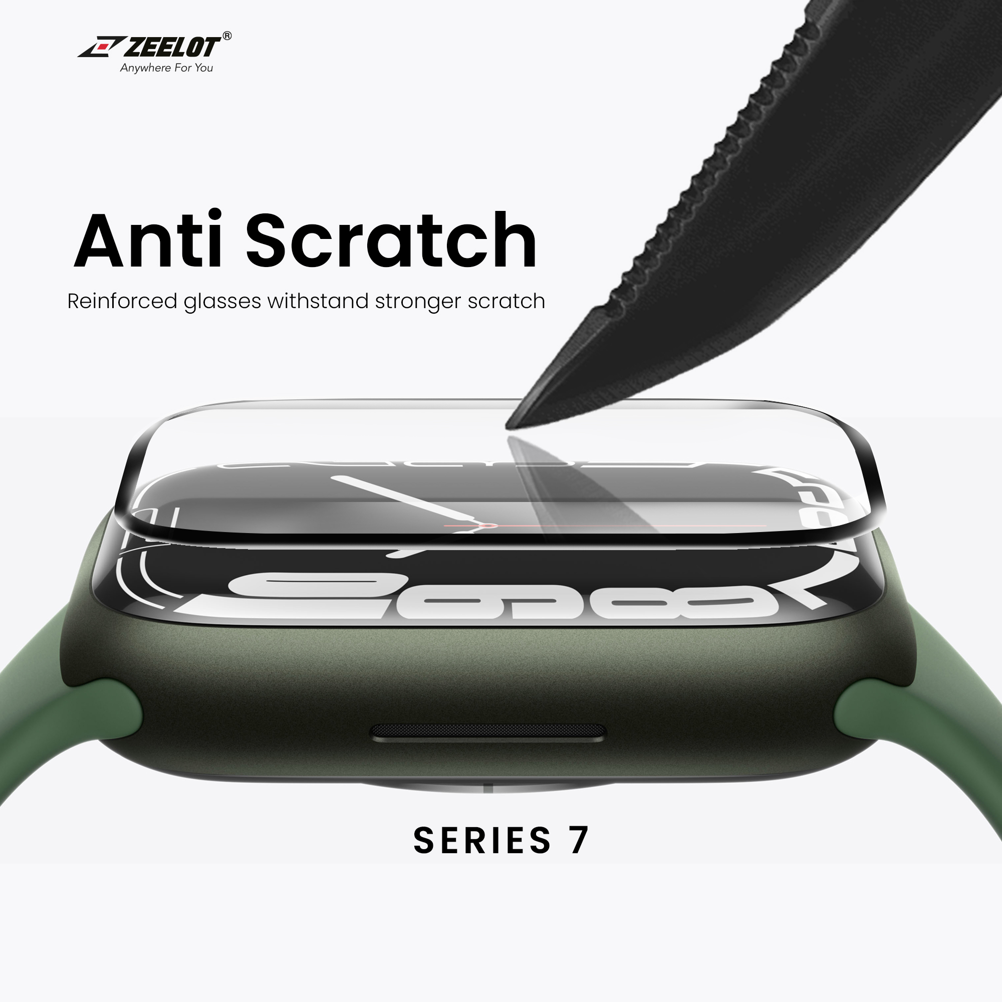 Miếng Dán Cường Lực Plshield Zeelot Ultra Clear Dành Cho Apple Watch Ultra 49Mm Series 7 Series 8 Series 9 Size 41 45Mm Hàng Chính Hãng - Apple Watch 45Mm
