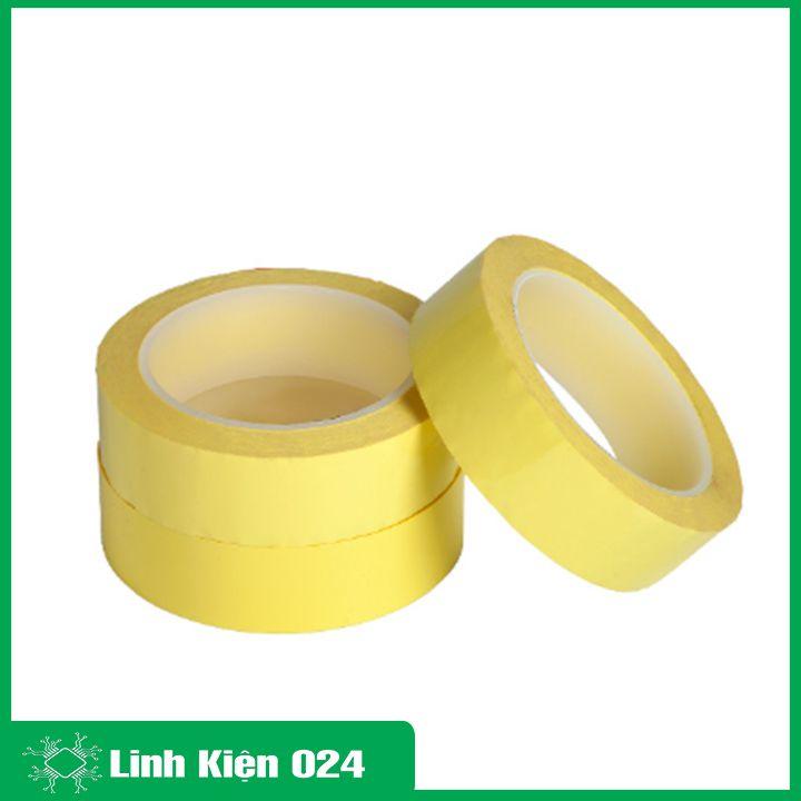 Băng dính vàng quấn biến áp xung chiều rộng 25/30/35/40/50/60mm chịu nhiệt độ cao cuộn dài 66 mét