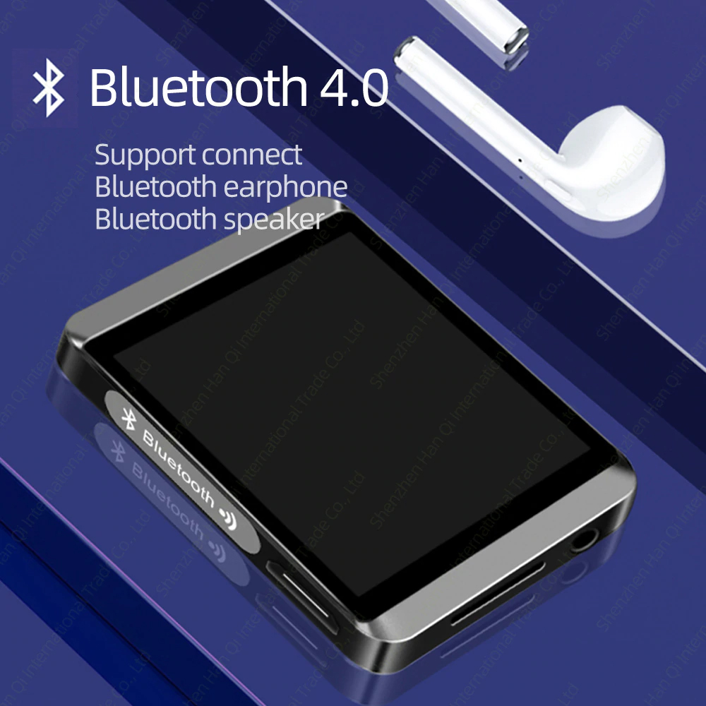 Máy Nghe Nhạc RUIZU M5 Mini Clip Bluetooth MP3 Player Full Touch Screen Portable 8GB MP3 Music Player with FM,Recording,E-Book,Tích Hợp Đếm Bước Chân - Hàng Chính Hãng