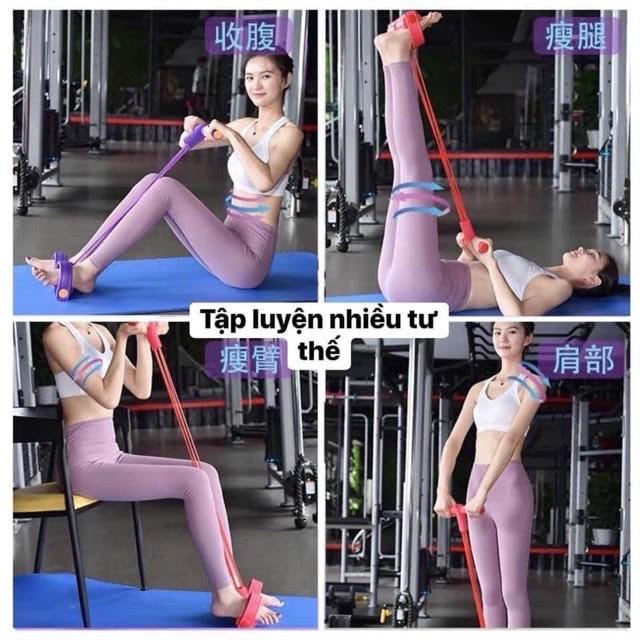 Dây kéo tập gym, Dây tập thể dục, tập cơ bụng thông minh điều chỉnh lực kéo Tummy Trimmer