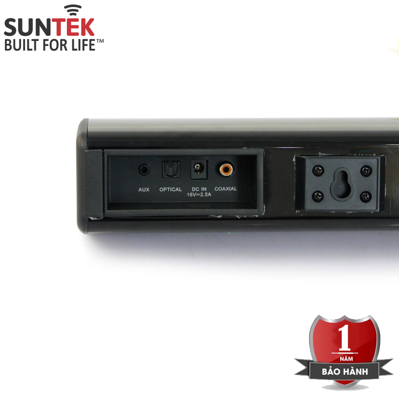 Loa Thanh Soundbar TV Bluetooth Speaker SUNTEK KMS-141 - Công suất 40W | 4 Loa Âm Thanh Vòm | Đèn báo | Điều khiển Từ xa | Kết nối: Bluetooth 5.0, USB, Aux 3.5mm, Coaxial &amp; Optical- Hàng Chính Hãng