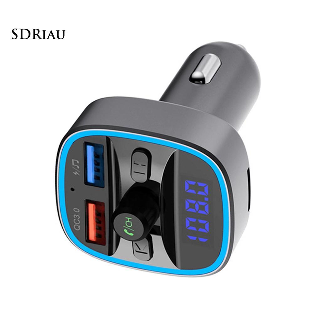 *QCDZ* T25S Car MP3 Player Support U Disk TF Card Universal Square QC3.0 Audio Receiver Charger FM Transmitter for Auto