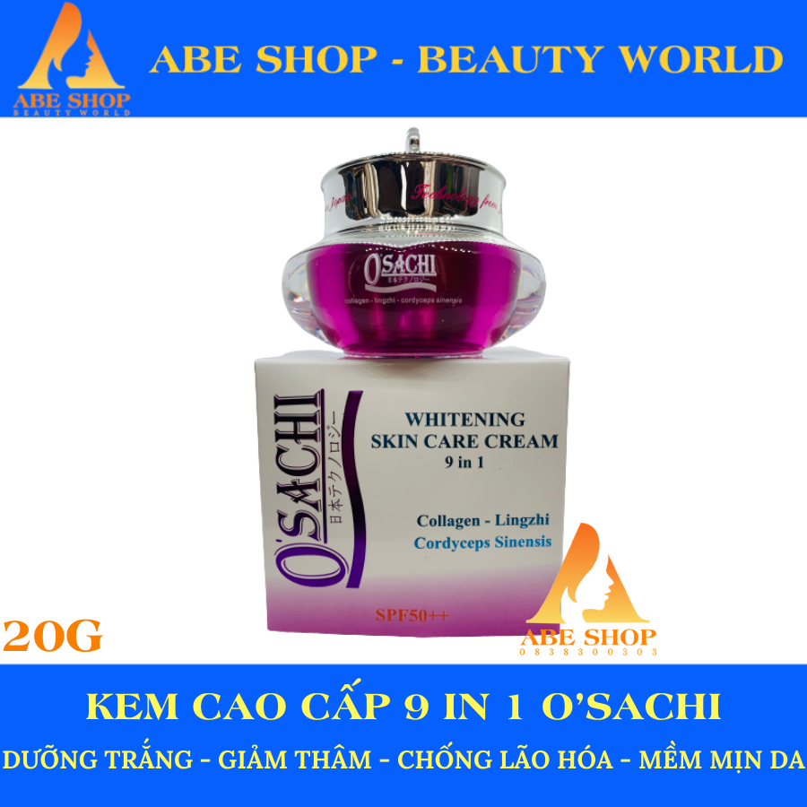 KEM OSACHI TÍM 9 IN 1 - O'SACHI WHITENIG SKIN CARE CREAM 20G - MỜ THÂM NÁM - CHỐNG LÃO HOÁ DA