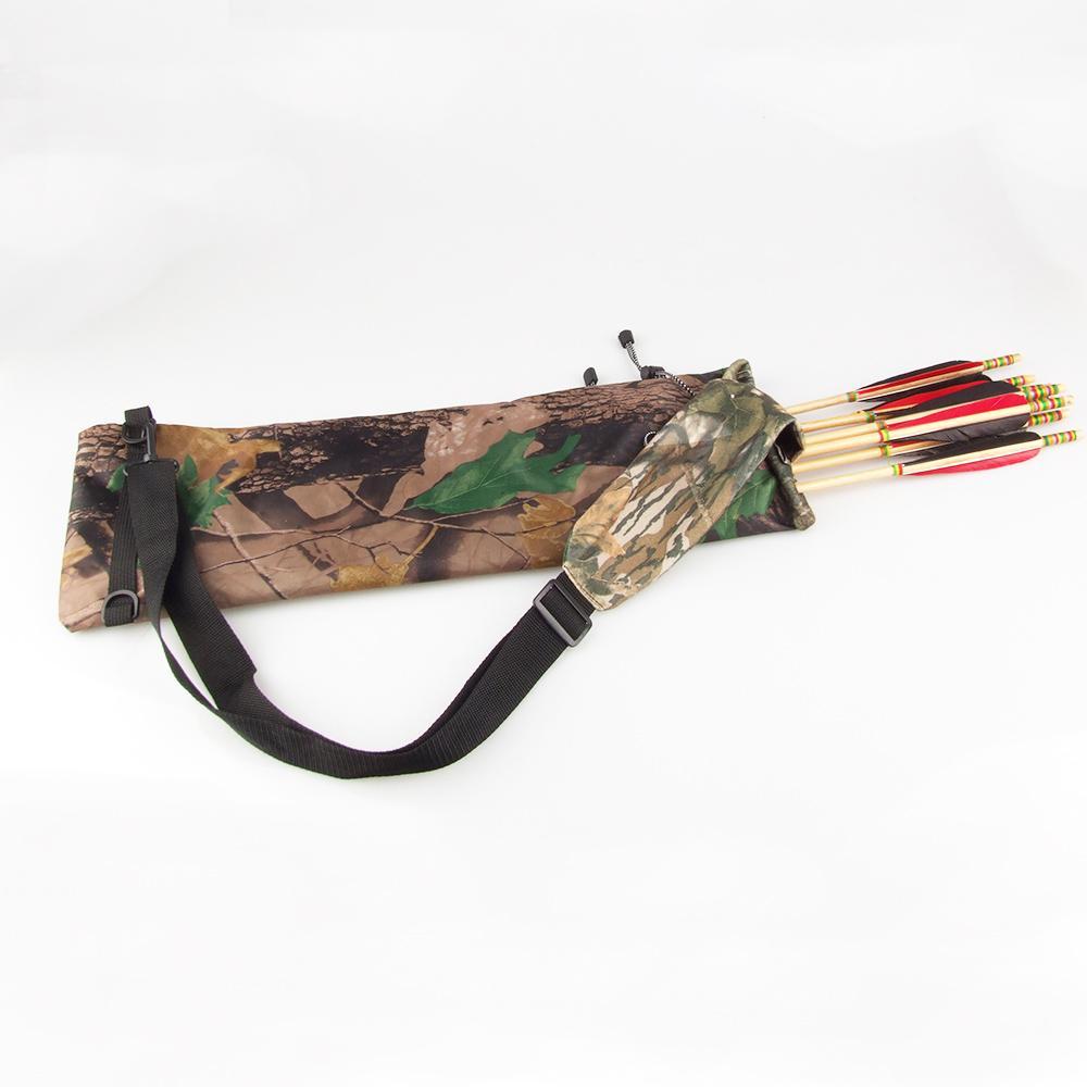 21'' Camo Archery Bow Arrow Belt Quiver Bag Pouch Adjustable Forest Hunting