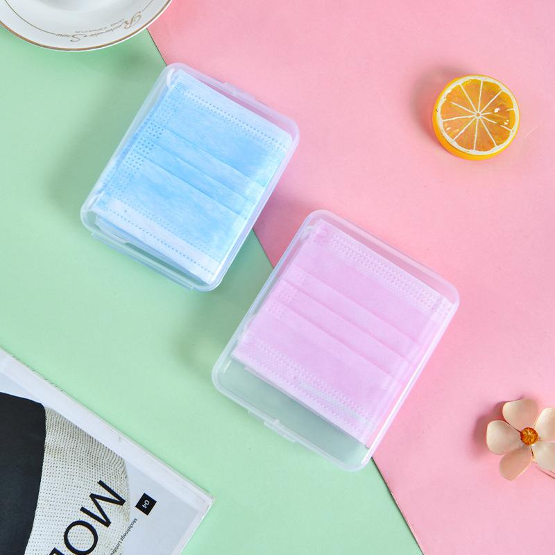 Hộp Đựng Khẩu Trang Bằng Nhựa Trong Suốt Chống Bụi Đa Năng Tiện Dụng