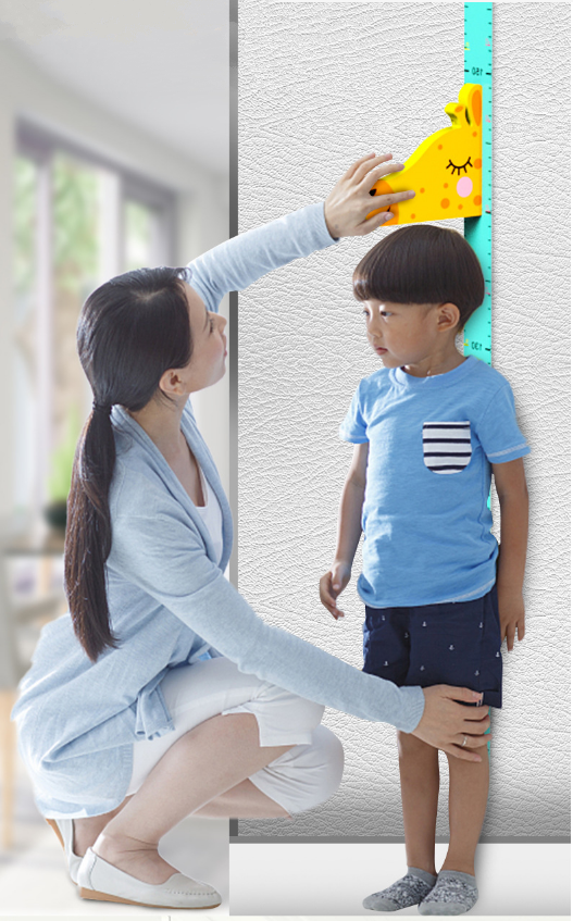 Giấy dán tường trang trí kiêm đo chiều cao cho bé hình khủng long Dino Height Kids