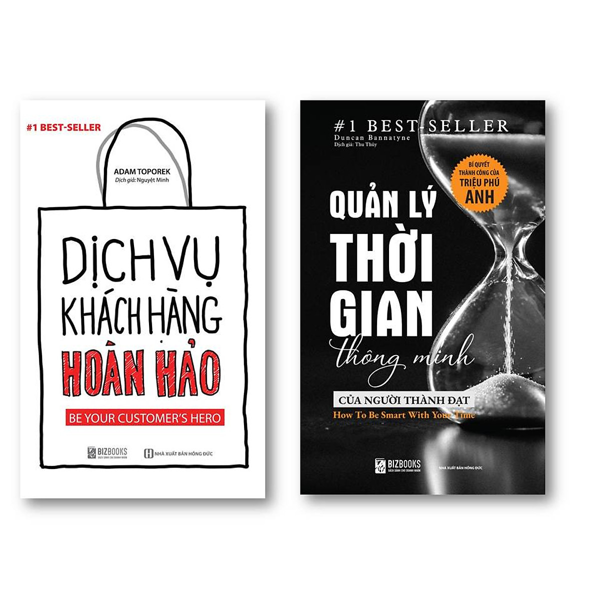Bộ 2 Cuốn sách ; Dịch Vụ Khách Hàng Hoàn Hảo: Be your customer’s hero - Quản lý thời gian thông minh của người thành đạt: Bí quyết thành công của triệu phú Anh t