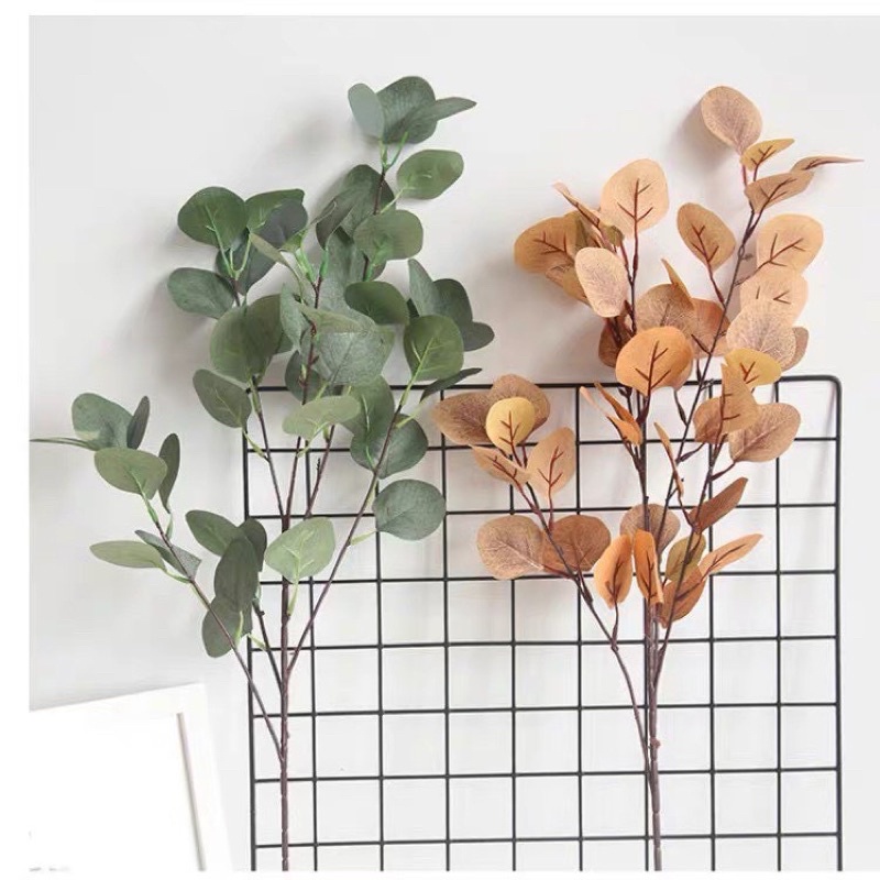 Cành lá táo tai voi 5 nhánh cao 90cm - Cành lá giả