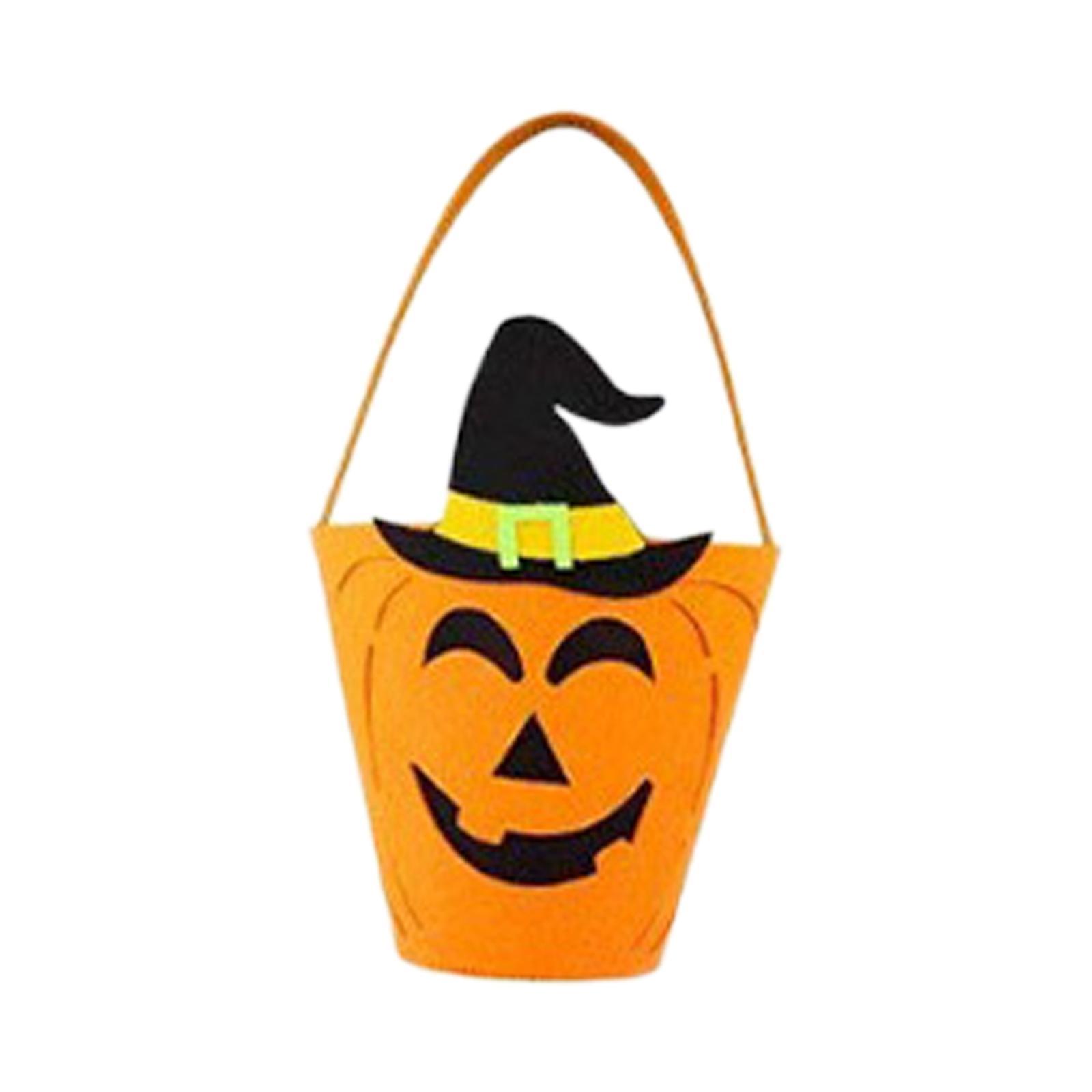 Halloween Tote Bucket Reusable Children Gift Bag Party Favors Halloween Bags