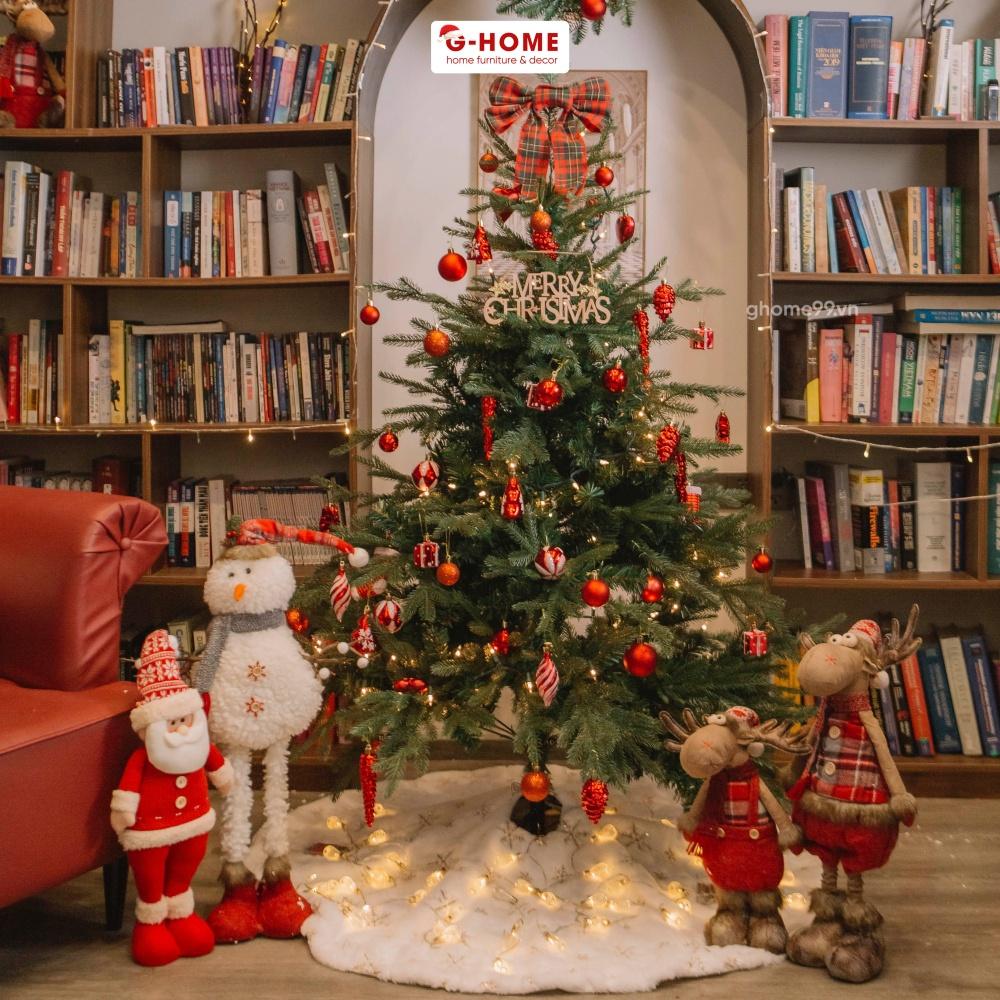 Bảng chữ Merry Christmas trang trí Giáng sinh Ghome, bảng đèn led bảng gỗ decor trang trí cây thông Noel PHUKIEN M4 M5