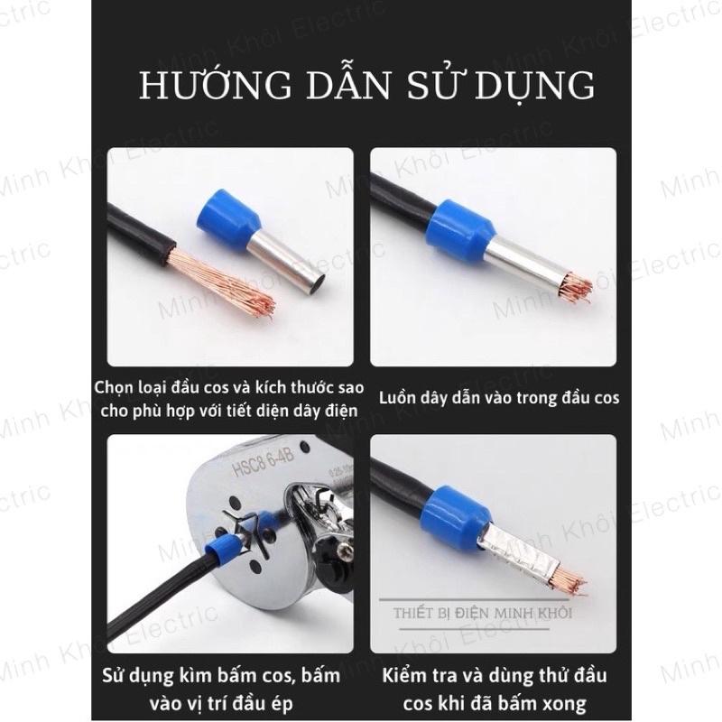 Đầu cos pin rỗng bọc nhựa 100c, cos pin rỗng,cốt kim thông,kim dài đủ kích thước