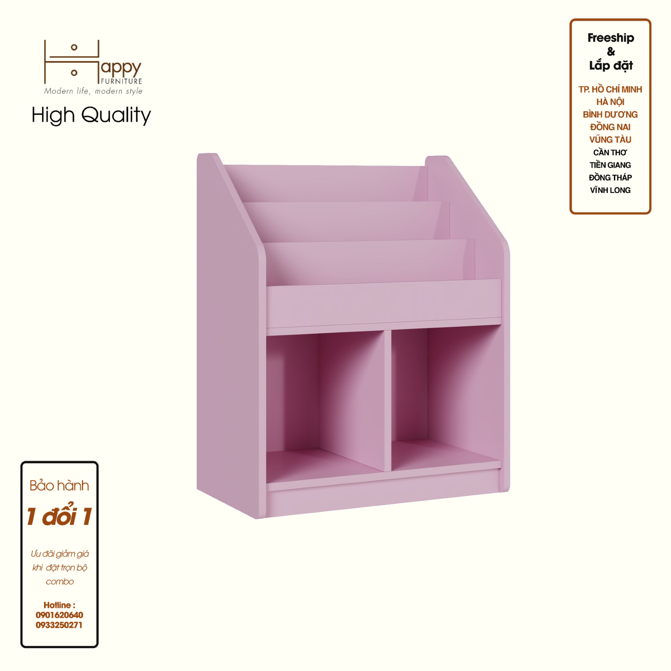 [Happy Home Furniture] KID, Kệ lưu trữ cho trẻ em, 64cm x 38cm x 80cm ( DxRxC), KSA_051