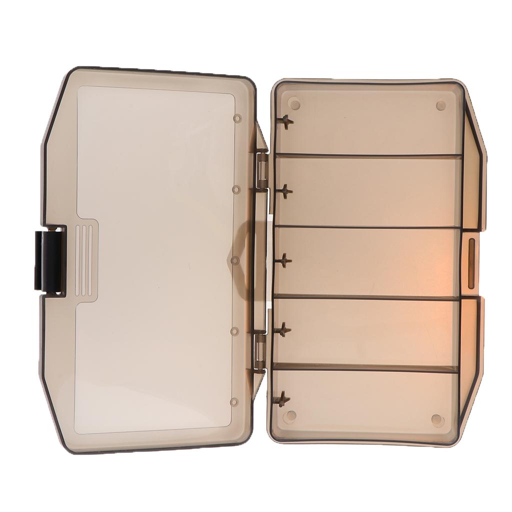 Fishing Gear Lures Hooks Box Anti-UV Accessories Tackle Buckle Cases With 5 Compartments