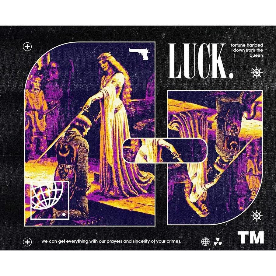 Áo hoodie wright luck hand down for the queen streetwear unisex