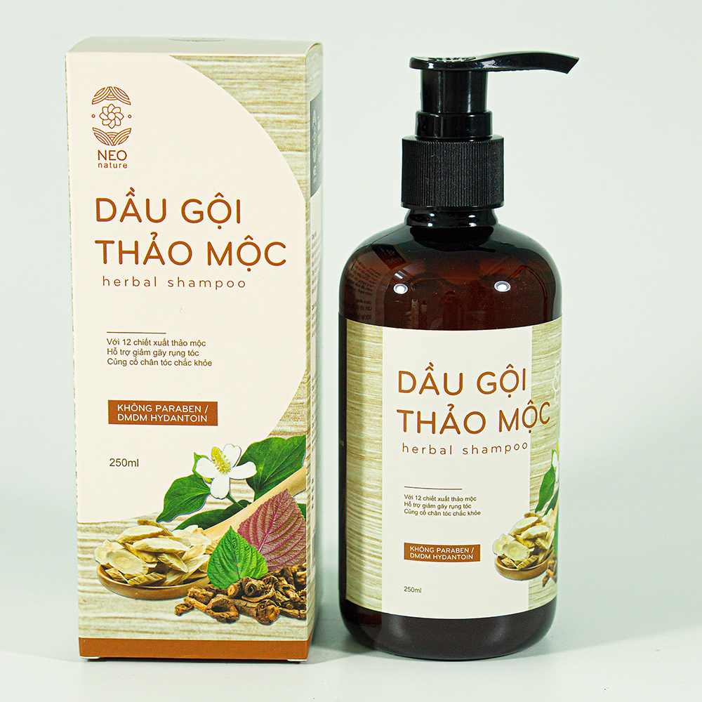 DẦU GỘI THẢO MỘC NEO NATURE HỖ TRỢ GÃY RỤNG, DƯỠNG CHÂN TÓC CHẮC KHỎE 250ML