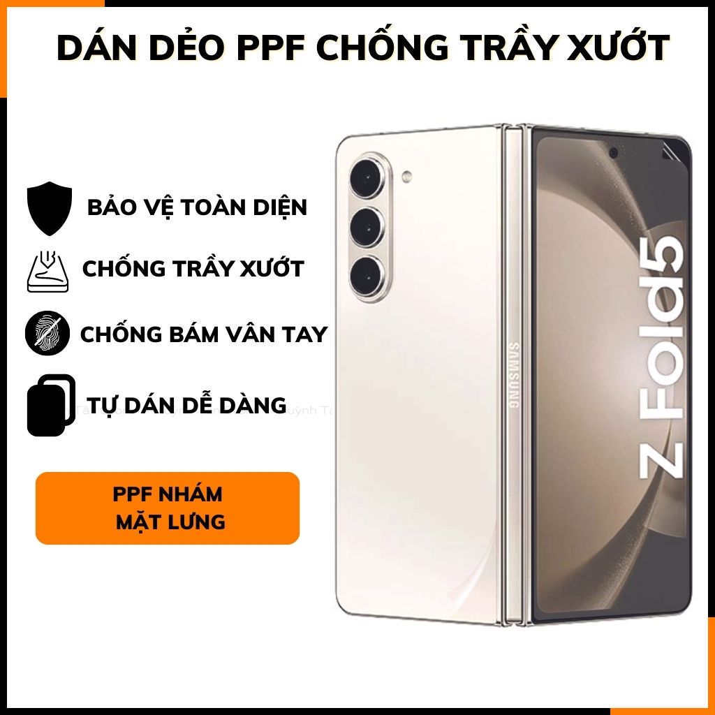 Dán màn hình z fold 5 dẻo PPF trong suốt hoặc nhám bảo vệ màn hình mua 1 tặng 1 huỳnh tân store