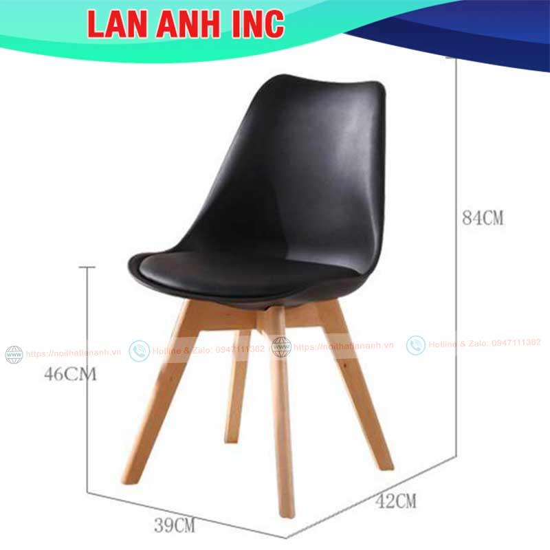 Bộ bàn ăn cafe tròn 3 ghế đẹp hiện đại giá rẻ Eames LA_BBA04