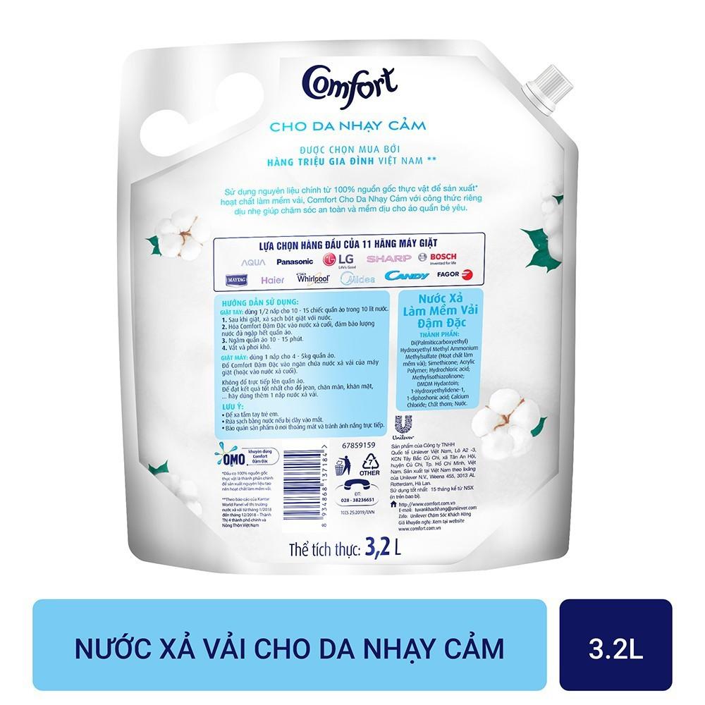 Nước xả vải Comfort Baby 3.2L mềm dịu dành cho bé