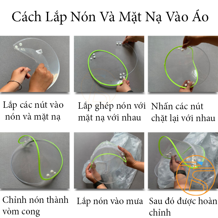 Áo mưa cánh bít người lớn bằng PVC dẻo dai có trùm tay kèm nón và mặt nạ dùng cho xe máy điện, xe máy