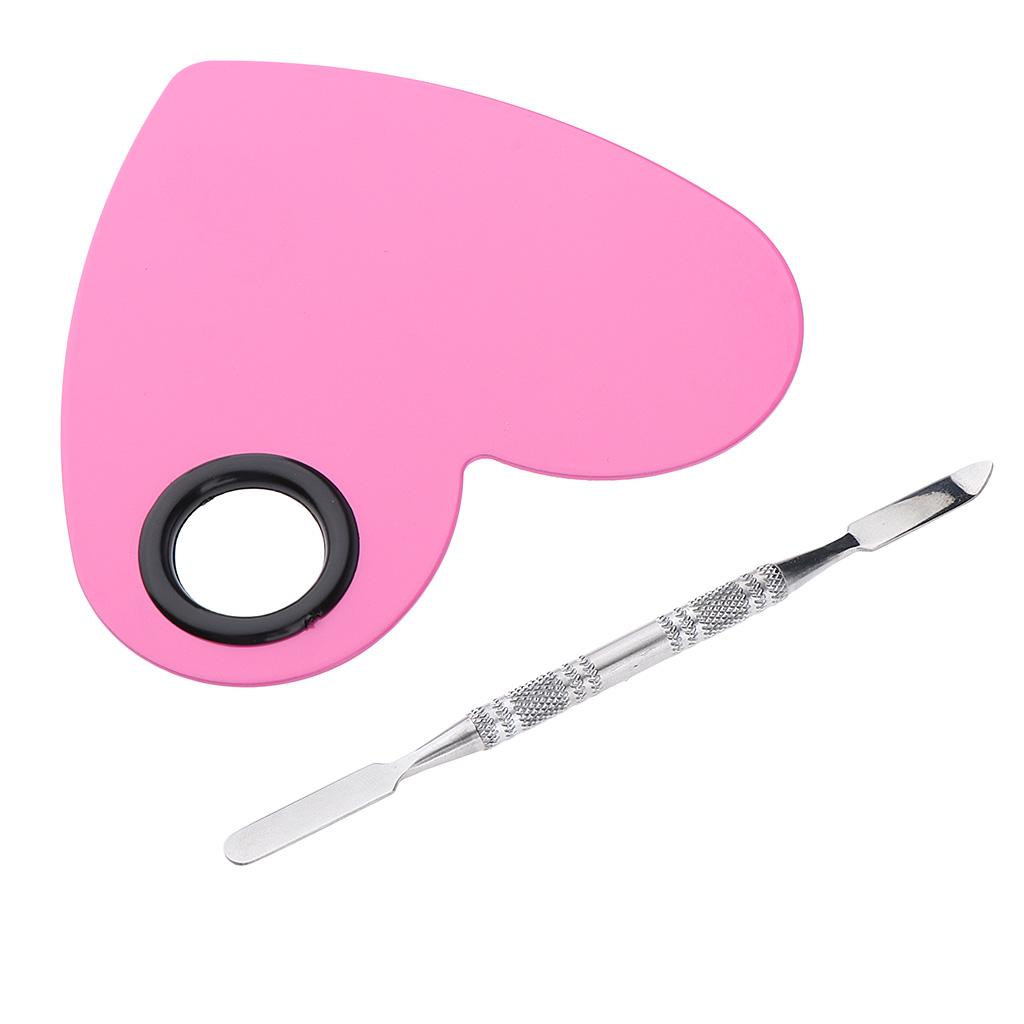 Stainless Steel Makeup Mixing Eyeshadow Paint Blending Palette Spatula