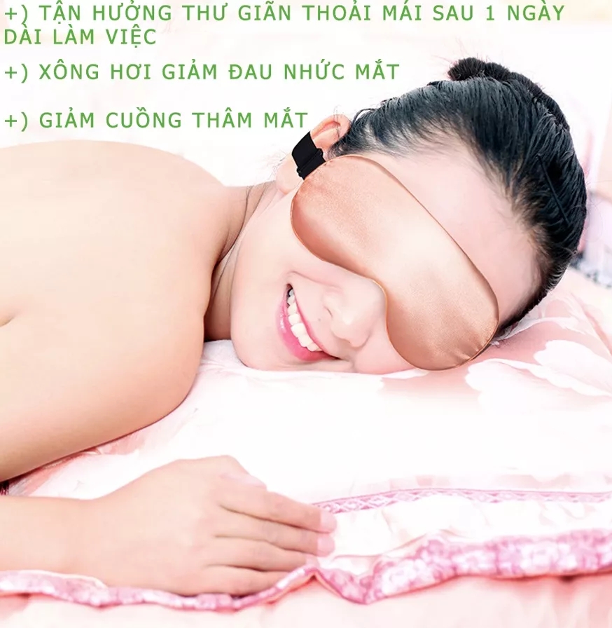 Chườm Mắt Thảo Dược Làm Nóng Bằng Điện Giúp Thư Giãn, Giảm Mỏi Mắt, Quầng Thâm Nếp Nhăn Mắt Spa Dưỡng Sinh