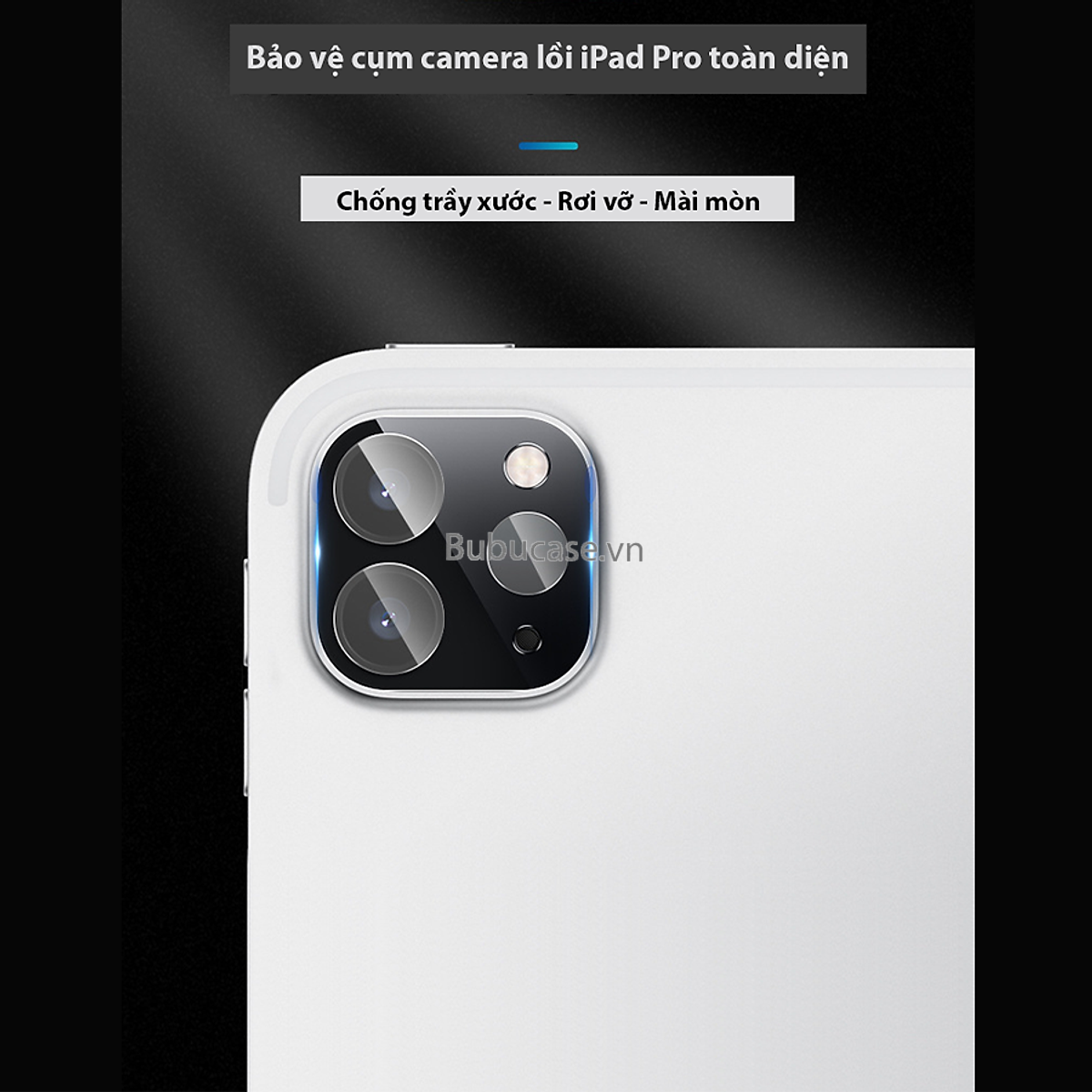 Dán Kính Cường Lực Camera Cho iPad Pro 11&quot; / 12.9&quot; Trong Suốt - Chống Vỡ, Trầy Xước