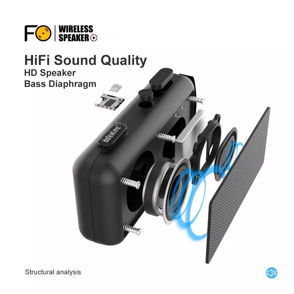 Loa Bluetooth không dây F0 Loa siêu trầm âm thanh di động ngoài trời Leisure Sport Mini Quà tặng đầy màu sắc mới Tùy chỉnh Creative FM TF Màu sắc: Trắng