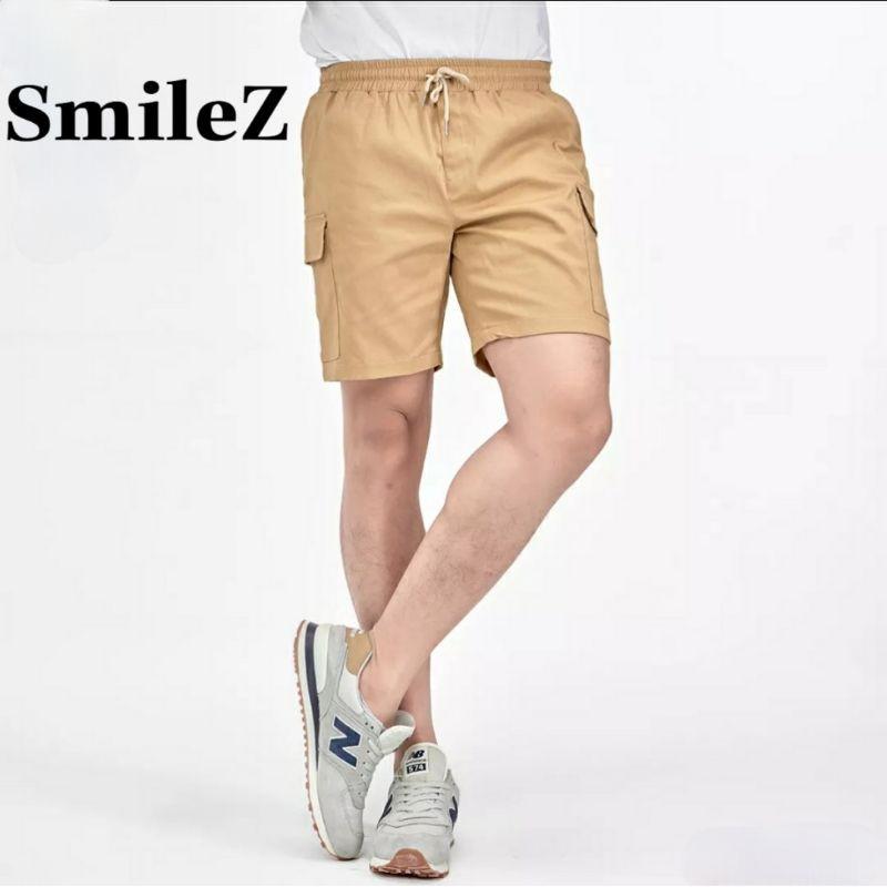 Quần short đũi kaki SmileZ unisex phong cách Ulzzang