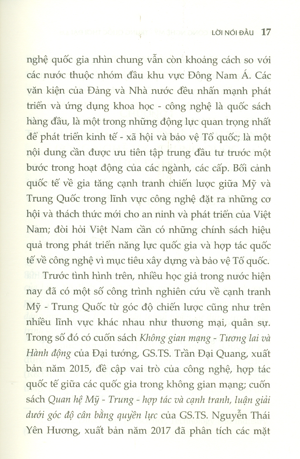 Cạnh Tranh Công Nghệ Mỹ - Trung Quốc Thời Đại 4.0 (Sách chuyên khảo)