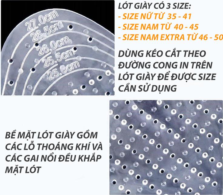 Miếng đế lót giày silicone trong suốt 8 hạt nam châm bấm huyệt massage ở chân nhằm giúp lưu thông tuần hoàn máu tăng cường sức khoẻ cho cả nam lẫn nữ