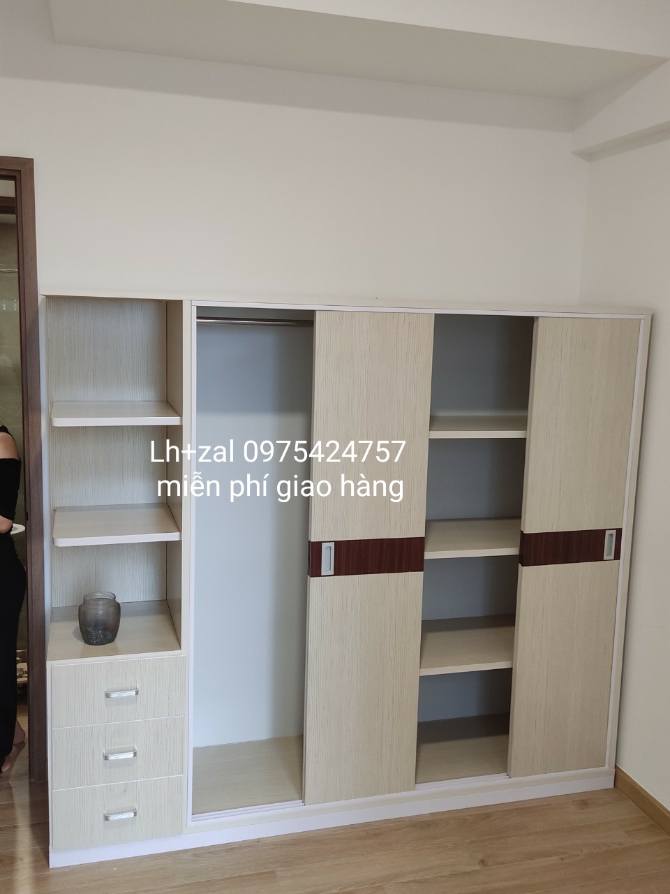 Tủ nhựa đài loan 4 cánh 1 kệ