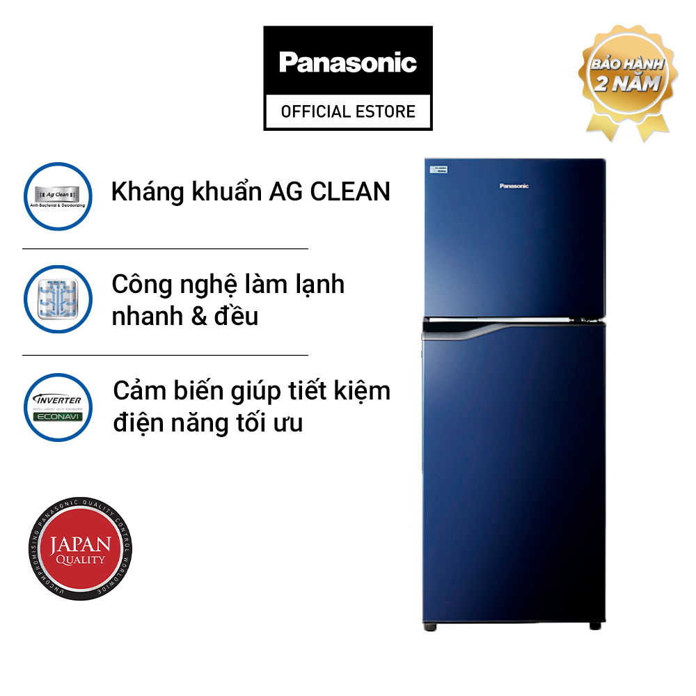 Tủ Lạnh Panasonic 167L Inverter NR-BA189PAVN - Kháng khuẩn AG Clean - Hàng chính hãng