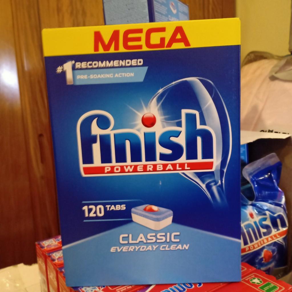 Combo viên rửa Bát - Ly Finish 110 viên - Đức + Tặng viên Finish Nhật