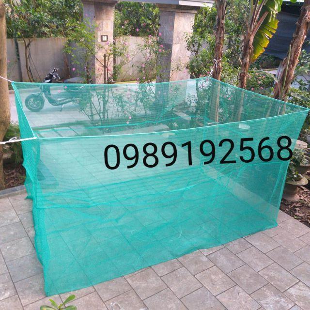 Lồng nuôi cá , nuôi ếch, nuôi tôm ,nuôi ốc màu xanh sám cực tốt cao 1,5m dài 3m rộng 2m