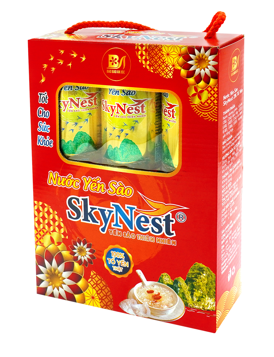 Nước Yến Sào SkyNest 3% Tổ Yến thật, Giải khát nhanh gọn, Tốt cho sức khỏe
