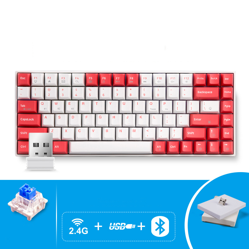 Bàn phím cơ không dây Dual Mode Newmen GM680 - Hàng Chính Hãng
