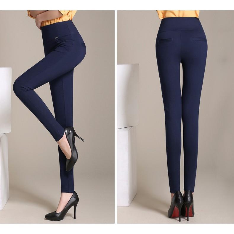 Hàng nhập cao cấp - Quần legging cạp cao-Video + Sẵn hàng Quần legging nữ lưng thun cao cấp QL-201i