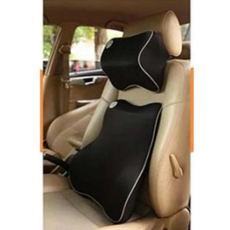 ️️ Bộ gối tựa đầu và lưng ô tô cao su non cao cấp 206672
