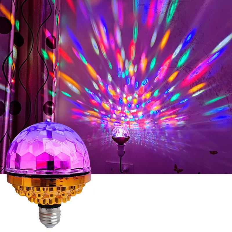 Bóng đèn LED xoay 6W RGB E27 độc đáo trang trí tiệc cưới/ tiệc Giáng Sinh