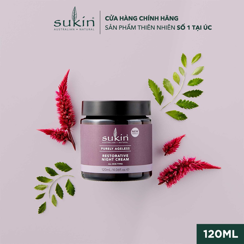 Kem Phục Hồi Da Chống Lão Hóa Ban Đêm Sukin Purely Ageless Restorative Night Cream 120ml
