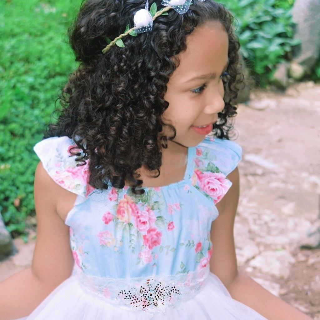 Summer Baby Girls Flower Sleeveless Princess Dress Party Skirts Clothes 2-6 Years