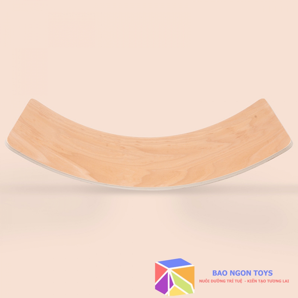 VÁN CONG CÂN BẰNG GỖ, BẬP BÊNH TRONG NHÀ, ĐỒ CHƠI VẬN ĐỘNG THỂ CHẤT, TẬP YOGA DÀNH CHO TRẺ EM, TẶNG KÈM THẢM - DG145