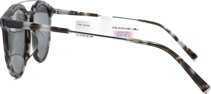 Kính mát nữ, kính mát unisex chính hãng ELLE EL15733 GM  - Hoạ tiết xám đen